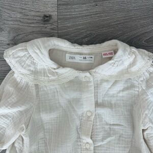 Girls Zara beautifully detailed blouse 5-6 years old